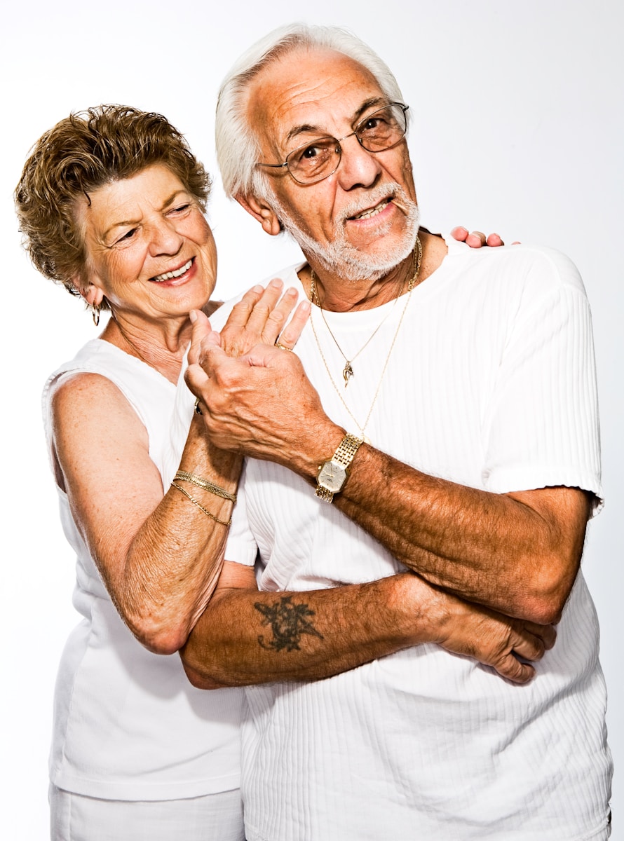 old couple with life insurance